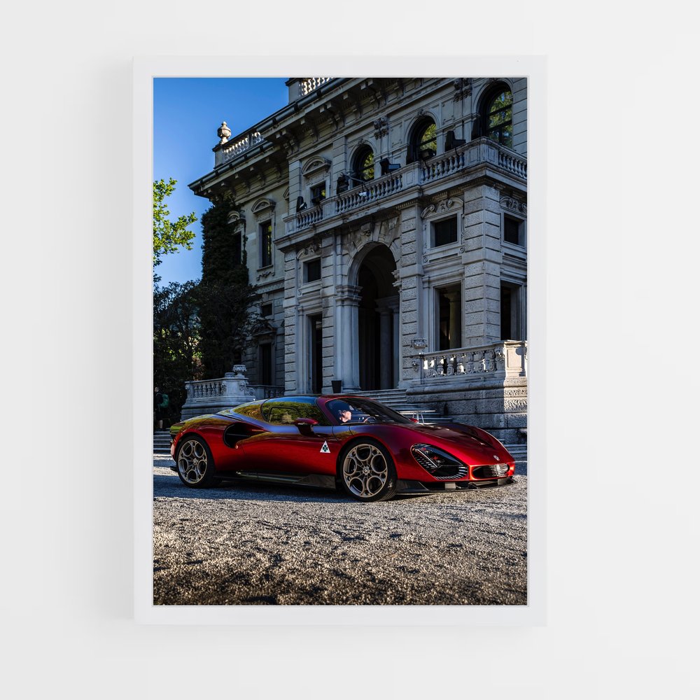 Poster Stradale Audacieux – affiche Alfa Romeo (vue 3)